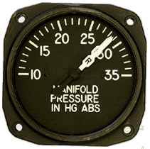 Manifold shop pressure gauge