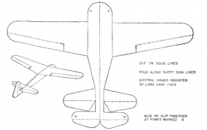 Paper Plane Folding Template